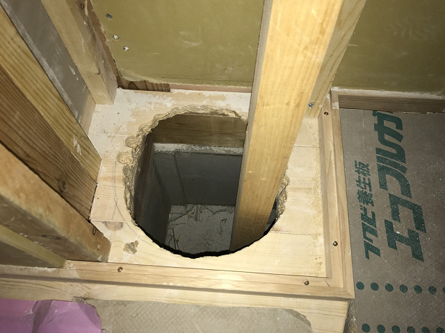 太陽の熱を建物に取り入れる「そよ風」設置イメージ