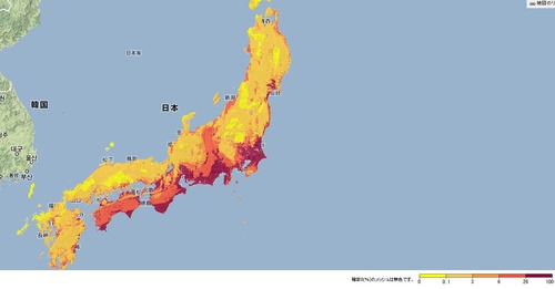 関東、大地震の確率上昇   その３
